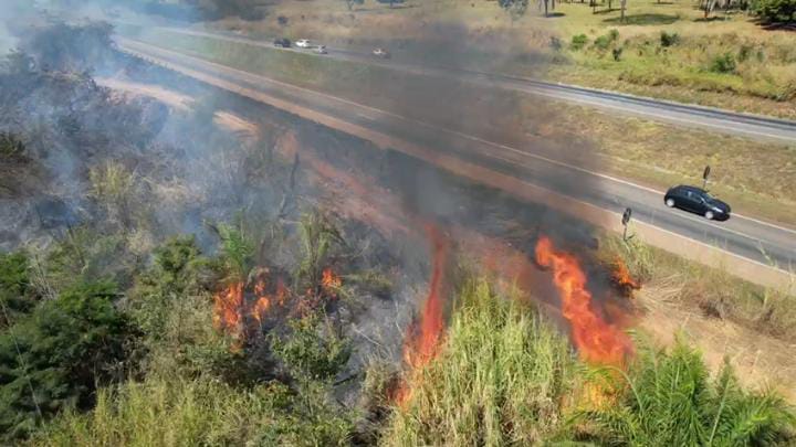 Imagem Ilustrando a Notícia: Bombeiros controlam incêndio no Parque Altamira de Moura Pacheco