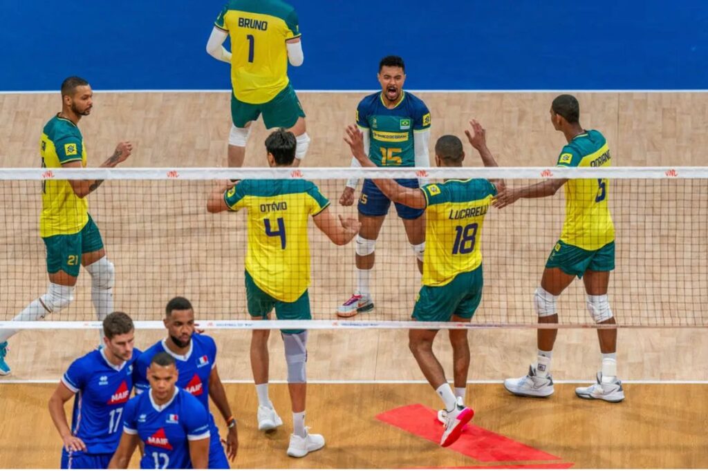 Imagem Ilustrando a Notícia: Brasil encerra segunda semana da VNL com vitória