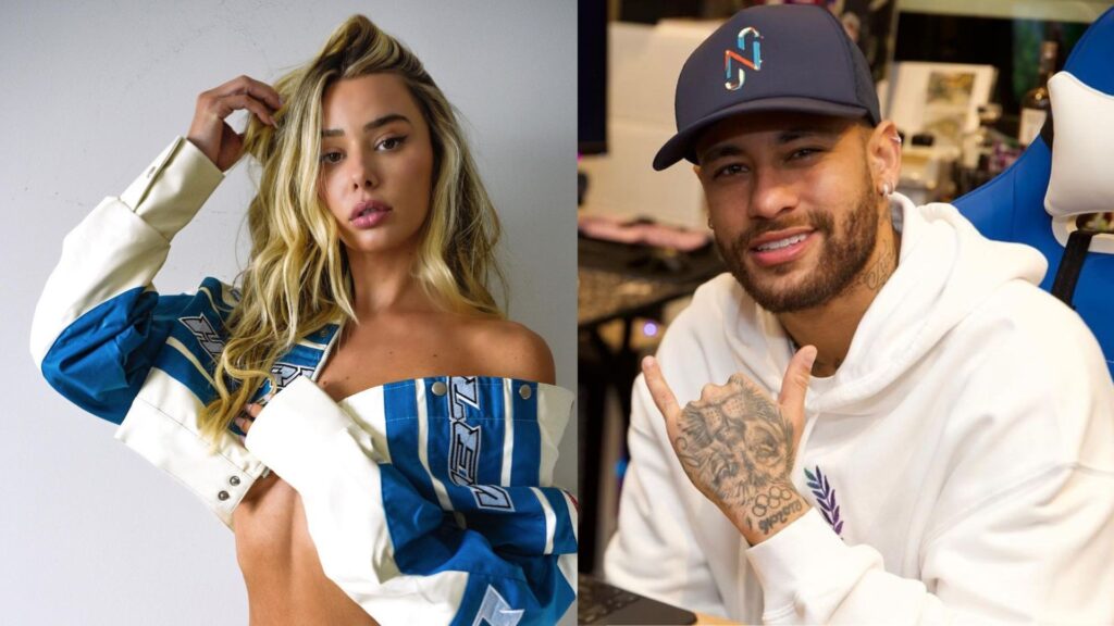 Imagem Ilustrando a Notícia: Modelo expõe mensagem de Neymar no Instagram um dia após jogador publicar declaração para Bruna Biancardi