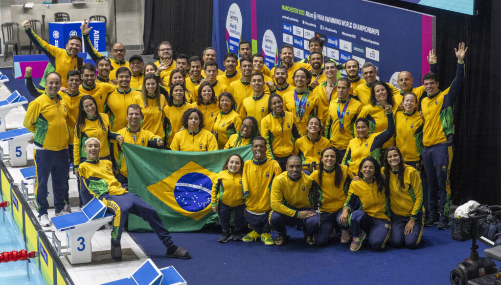 Imagem Ilustrando a Notícia: Time Brasil sobe ao pódio 46 vezes no Mundial de Natação Paralímpica