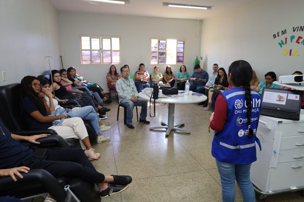 Imagem Ilustrando a Notícia: Aparecida recebe representantes da  ONU para debater assistência a indígenas venezuelanos