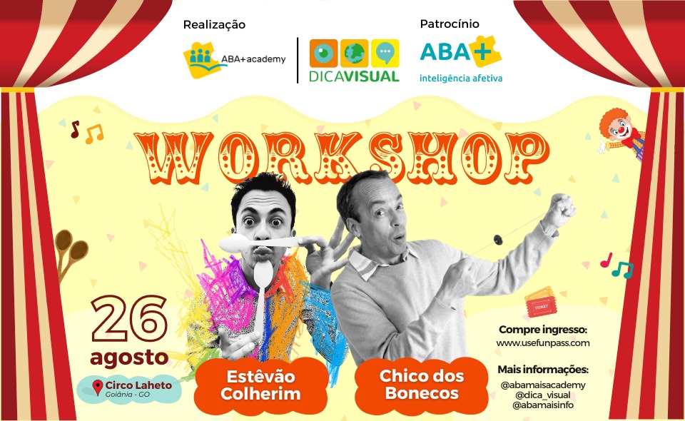 Imagem Ilustrando a Notícia: Com Estêvão Marques e Chico dos Bonecos, workshop Educando pela Brincadeira a Goiânia