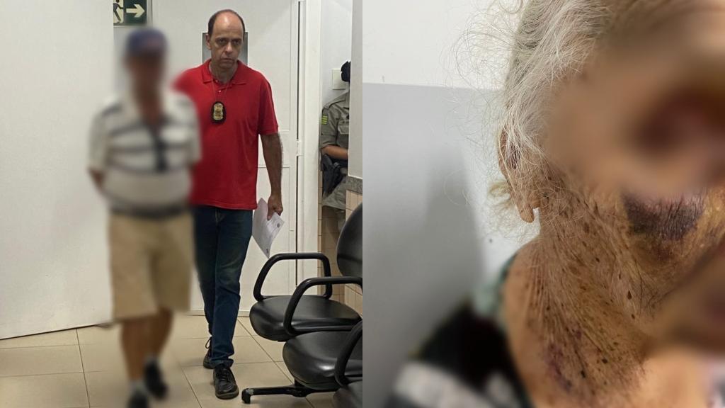 Imagem Ilustrando a Notícia: Homem é preso por torturar e explorar mãe de 87 anos em Goiânia