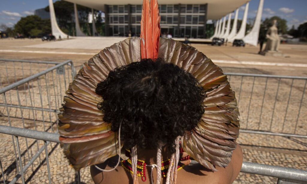 Imagem Ilustrando a Notícia: STF retoma julgamento sobre marco temporal de terras indígenas