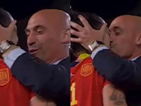 Imagem Ilustrando a Notícia: Fifa suspende provisóriamente dirigente espanhol após beijo em jogadora na Copa do Mundo
