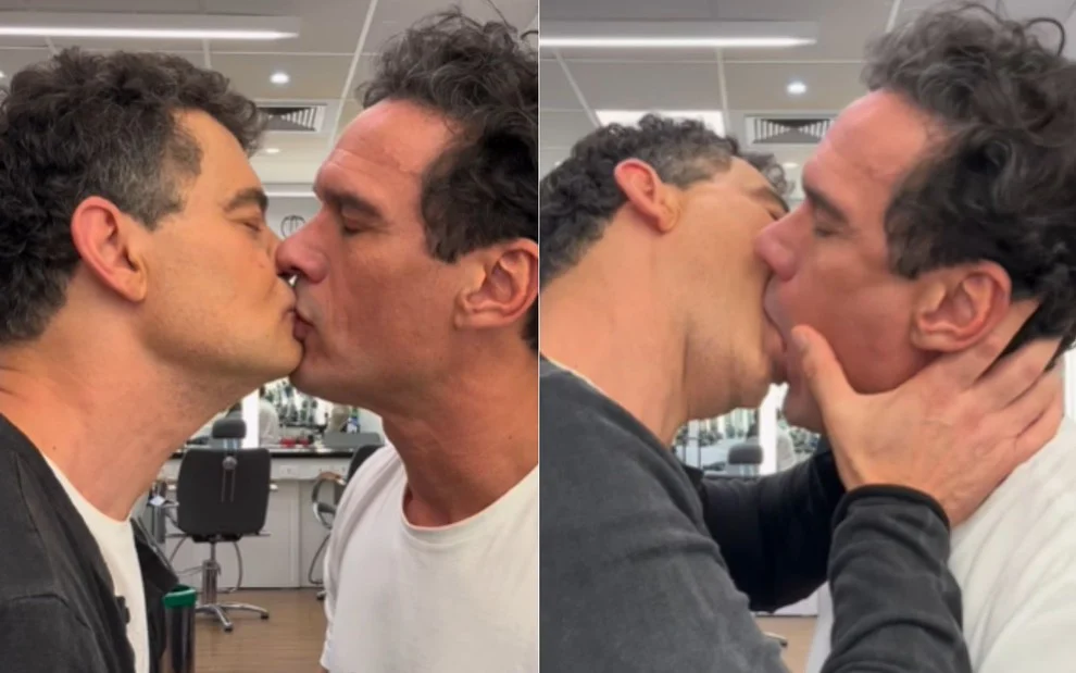 Imagem Ilustrando a Notícia: Após Globo vetar beijo gay, atores de Amor Perfeito postam vídeo se beijando