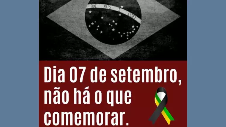 Imagem Ilustrando a Notícia: Bolsonaristas exigem boicote do 7 de setembro