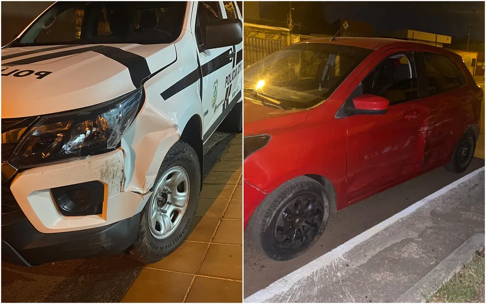 Imagem Ilustrando a Notícia: Motorista embriagado bate em viatura da Polícia Civil e foge, em Anápolis