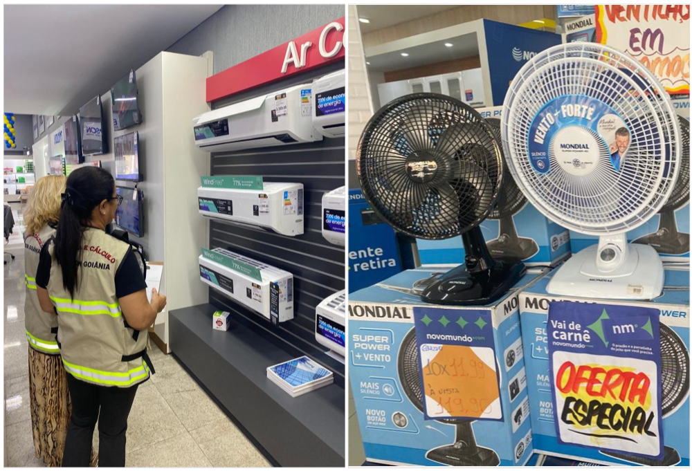 Imagem Ilustrando a Notícia: Ares-condicionados e ventiladores tem variação de preço de até 175,8% em Goiânia, mostra Procon