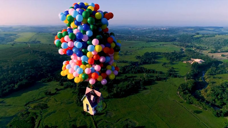 Imagem Ilustrando a Notícia: Up da vida real: o paraquedista que saltou de uma casa voadora