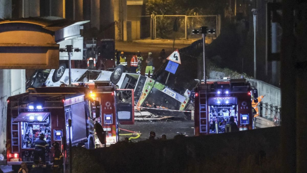 Imagem Ilustrando a Notícia: Acidente de ônibus deixa 21 pessoas mortas em Veneza, na Itália 