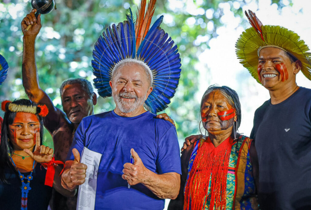 Imagem Ilustrando a Notícia: Lula veta parcialmente o marco temporal sobre terras indígenas