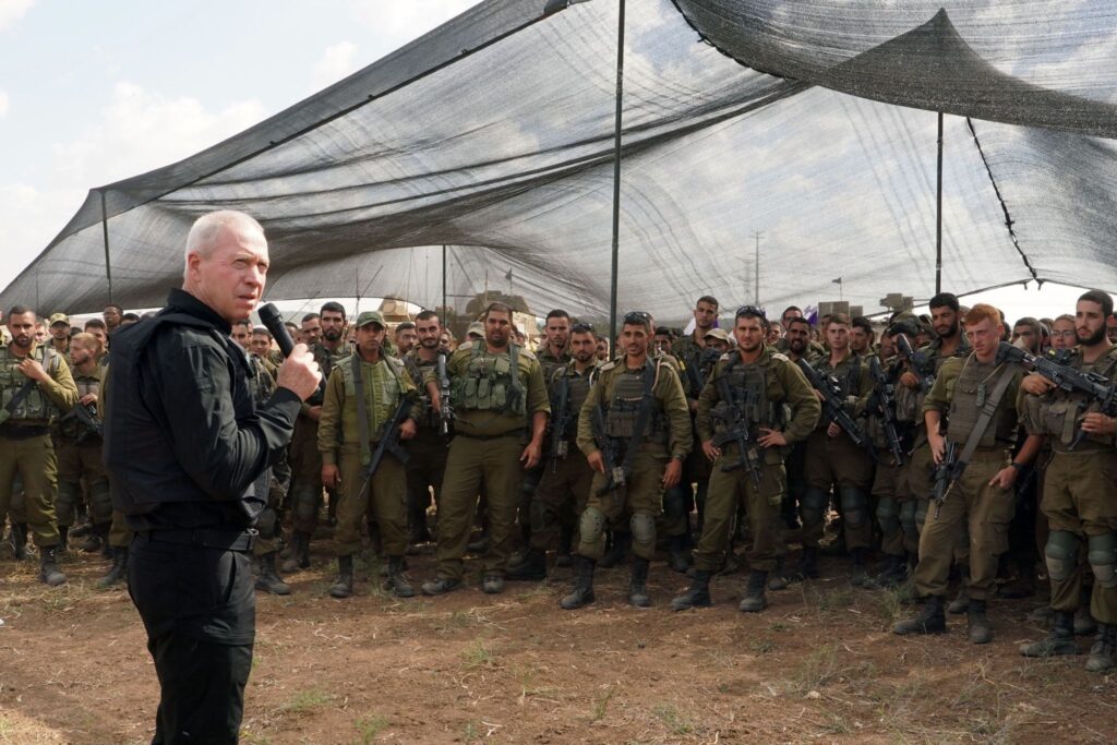 Imagem Ilustrando a Notícia: Ministro da Defesa de Israel afirma que ofensiva terrestre em Gaza será ‘em breve’