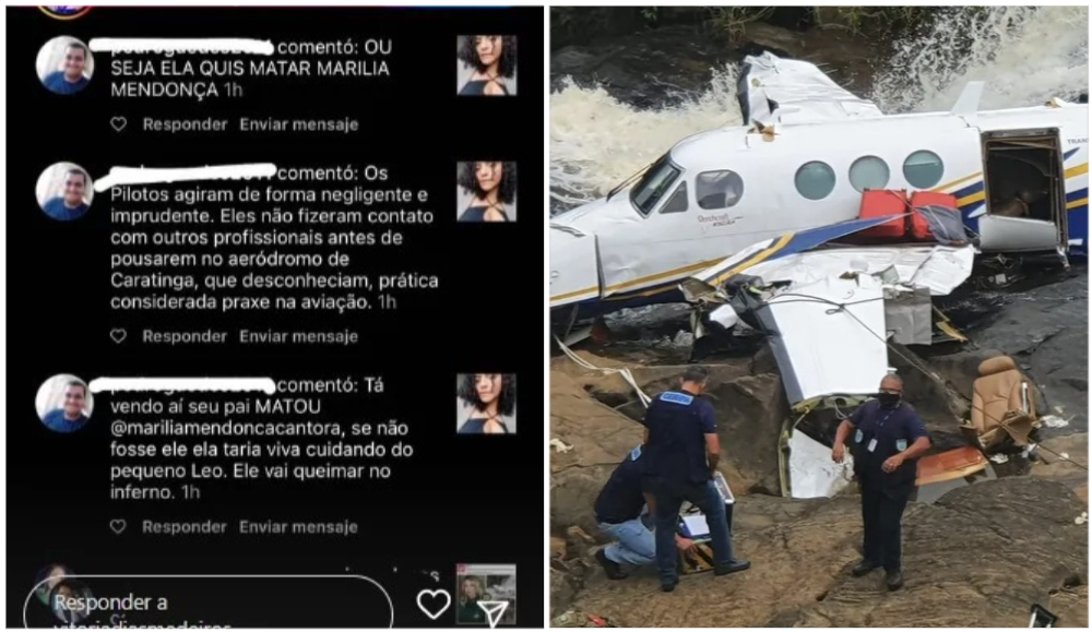 Imagem Ilustrando a Notícia: Fã de Marília Mendonça ataca filha de piloto morto no acidente: “Seu pai matou Marília”