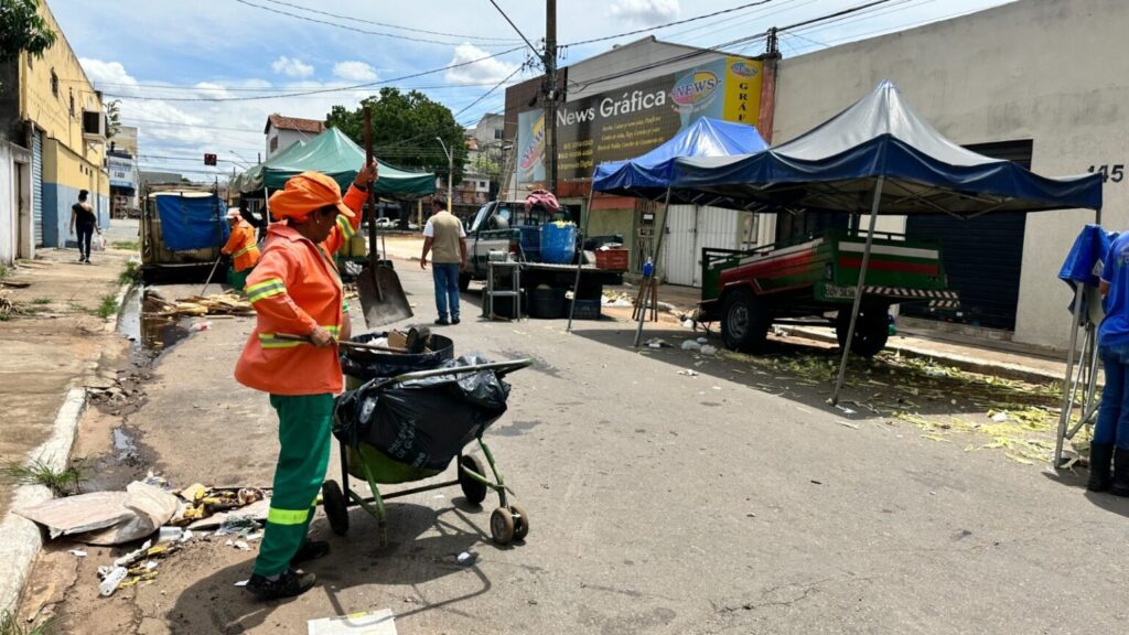Imagem Ilustrando a Notícia: Prefeitura promove limpeza em 34 feiras no fim de semana de Goiânia