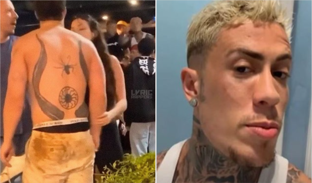 Imagem Ilustrando a Notícia: Tatuagem de homem que agrediu MC Daniel é símbolo neonazista, diz especialista