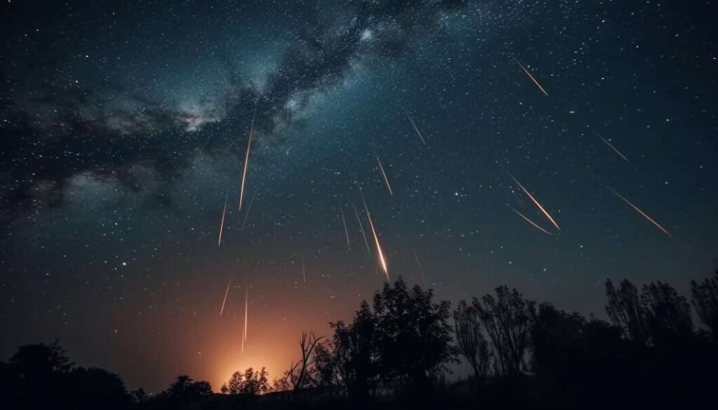 Imagem Ilustrando a Notícia: Última chuva de meteoros visível no Brasil neste ano promete encantar os observadores
