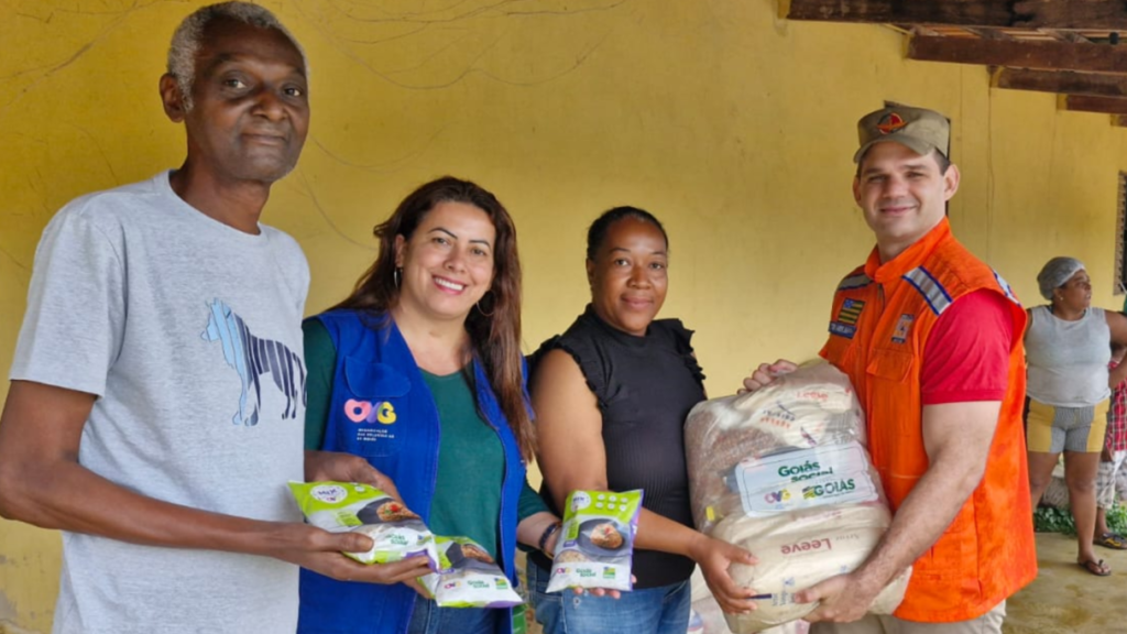 Imagem Ilustrando a Notícia: Operação Goiás Alerta e Solidário distribui 1,5 mil cestas básicas a famílias quilombolas