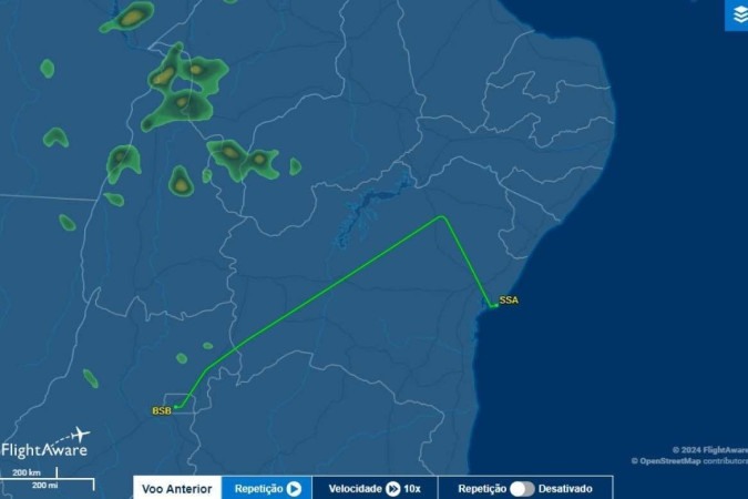 Imagem Ilustrando a Notícia: Avião que saiu de Brasília faz pouso de emergência após piloto passar mal