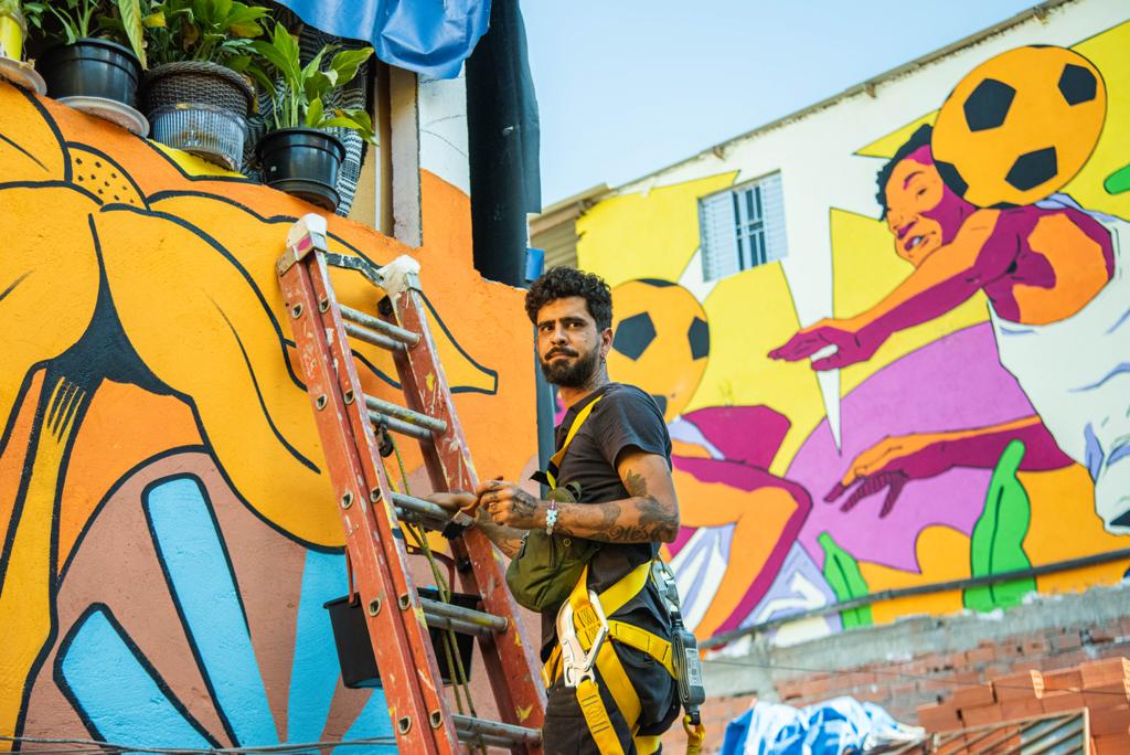 Imagem Ilustrando a Notícia: O Caipira Futurista nas cores da arte urbana