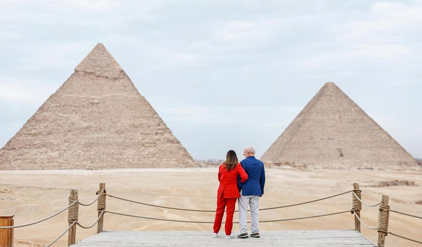 Imagem Ilustrando a Notícia: Conheça os pontos turísticos no Egito visitados por Lula e Janja