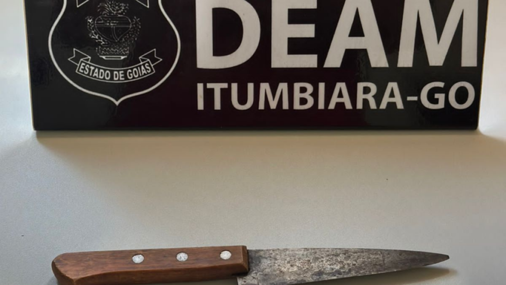 Imagem Ilustrando a Notícia: Suspeito de agredir companheira com faca é preso em Itumbiara