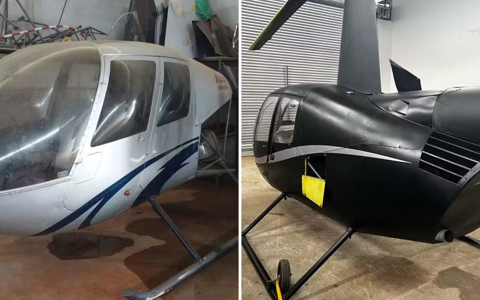Imagem Ilustrando a Notícia: Operação da PF em Goiás apreende helicópteros em oficina clandestina