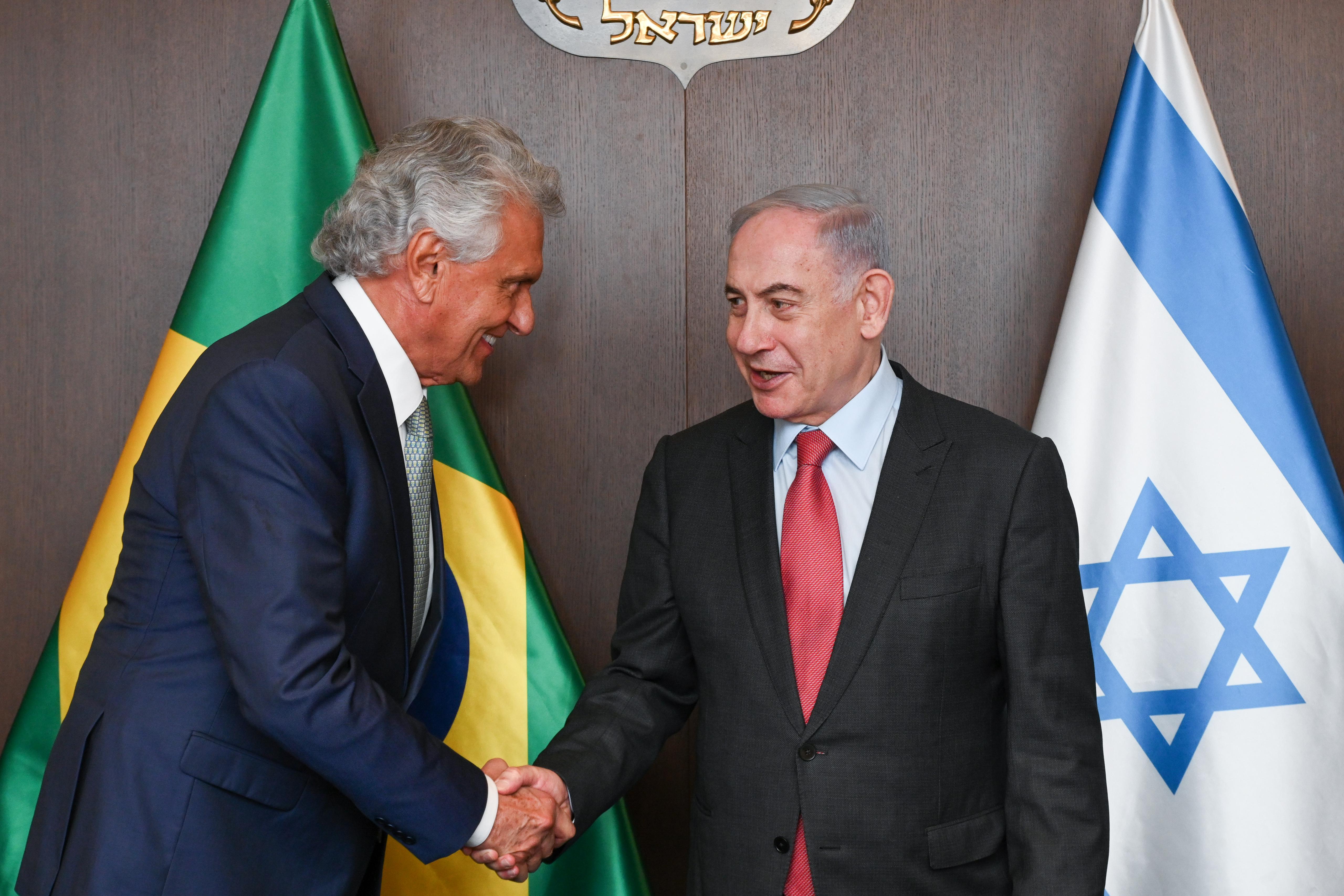 Imagem Ilustrando a Notícia: O que Caiado disse sobre Lula para Benjamin Netanyahu 