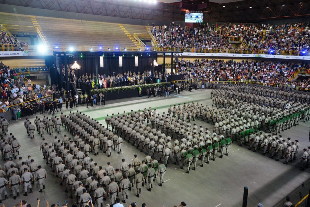 Imagem Ilustrando a Notícia: Polícia Militar de Goiás recebe 669 novos militares para as atividades de policiamento ostensivo