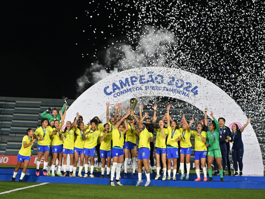 Imagem Ilustrando a Notícia: Na disputa para sediar a Copa do Mundo de 2027, Brasil sub-20 vence o Sul-Americano