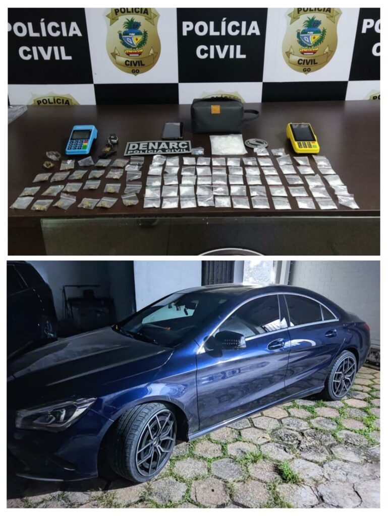 Imagem Ilustrando a Notícia: Estudante de direito é preso suspeito de vender drogas em casas noturnas de luxo em Goiânia