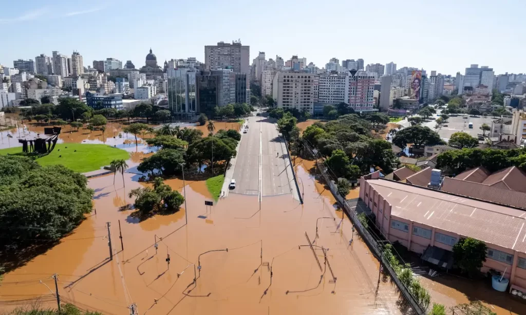 Imagem Ilustrando a Notícia: Nível do Guaíba sobe 41 centímetros em apenas 24 horas