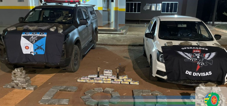 Imagem Ilustrando a Notícia: Jovem é preso com “fundo falso” em carro e drogas avaliadas em R$600 mil
