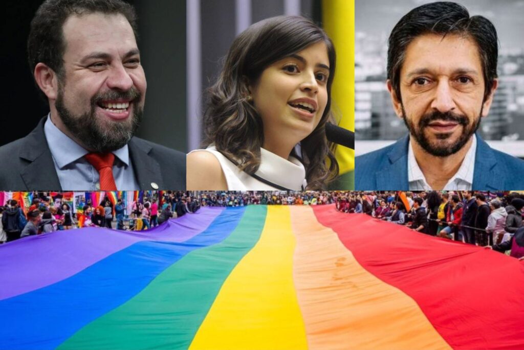 Imagem Ilustrando a Notícia: Boulos e Tabata devem ir à Parada LGBT+ de SP; Nunes ainda não decidiu