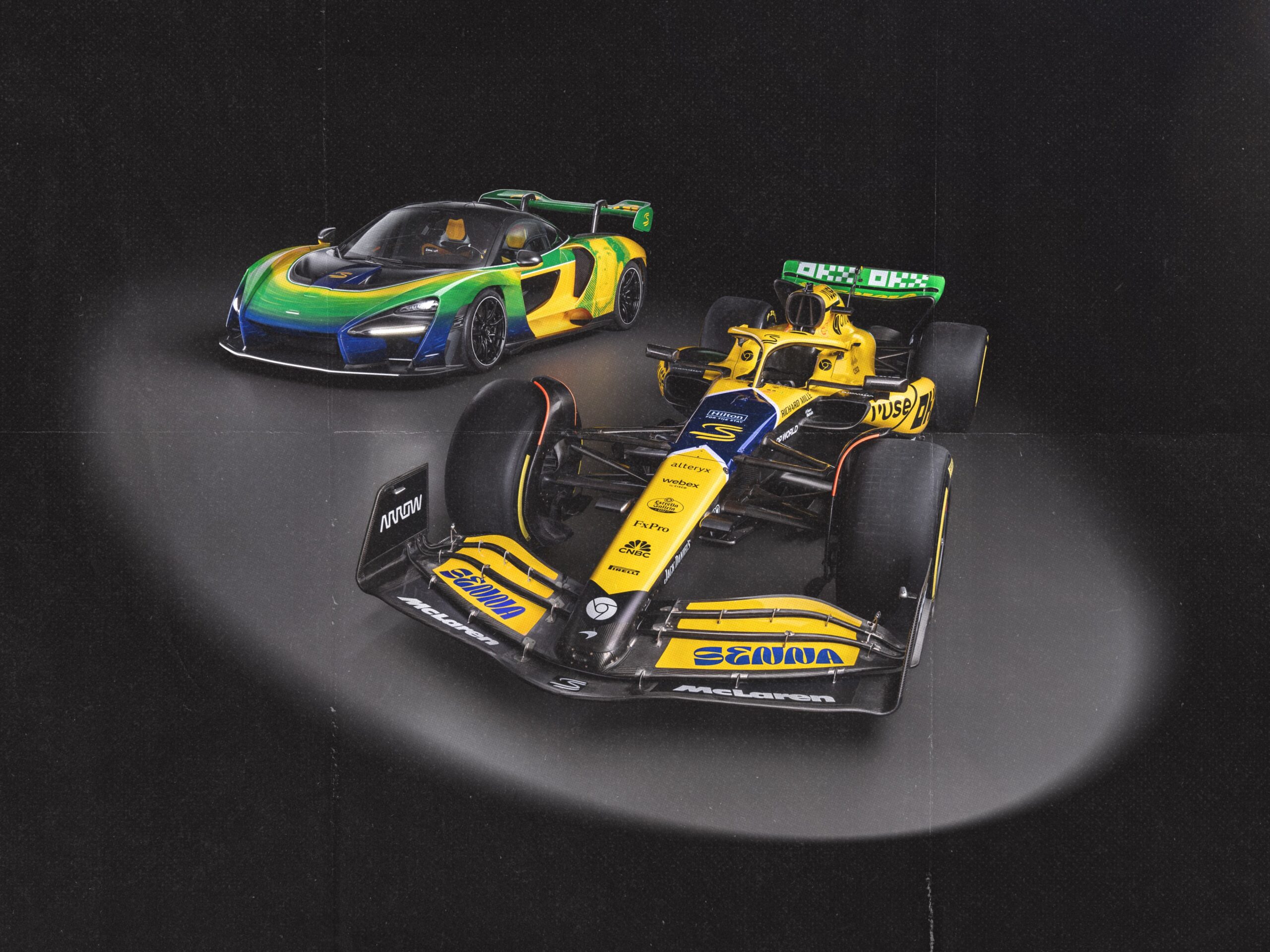 Imagem Ilustrando a Notícia: McLaren presta homenagem a Ayrton Senna com pinturas exclusivas para o Grande Prêmio de Mônaco