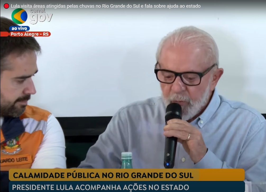 Imagem Ilustrando a Notícia: AO VIVO: Lula anuncia medidas para o Rio Grande do Sul