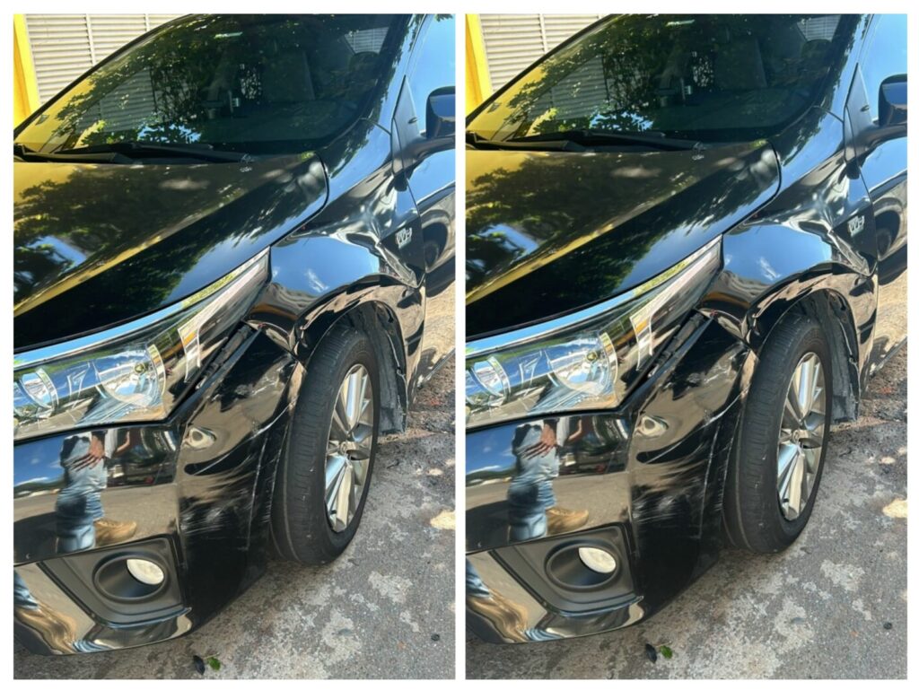 Imagem Ilustrando a Notícia: Com filha de 5 anos no carro, suspeito de tráfico causa acidente envolvendo quatro veículos em Goiânia 