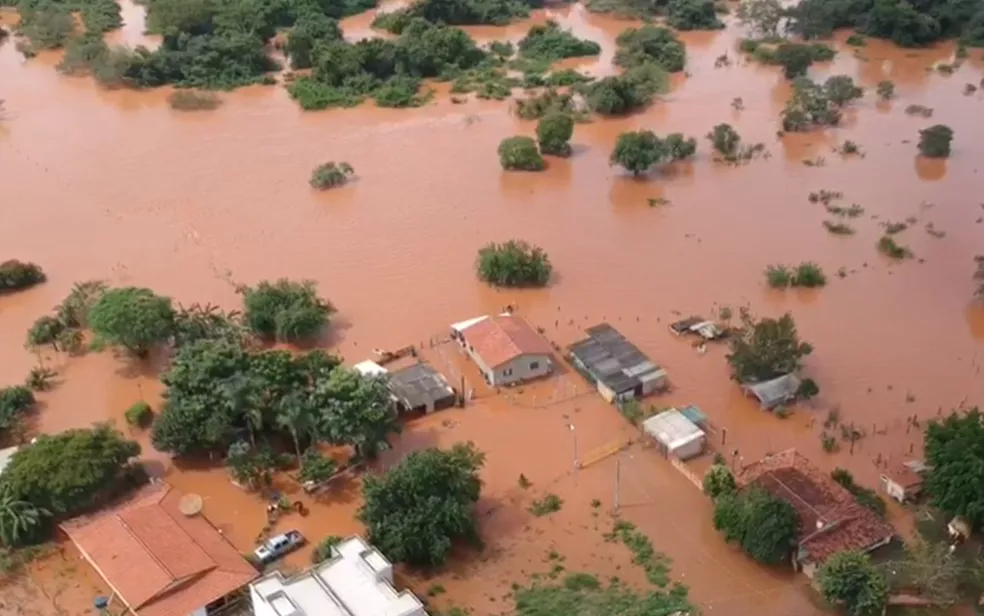 Imagem Ilustrando a Notícia: Saiba quais são as cidades de Goiás que correm risco de sofrer tragédias ambientais, como enchentes que afetam o Rio Grande do Sul