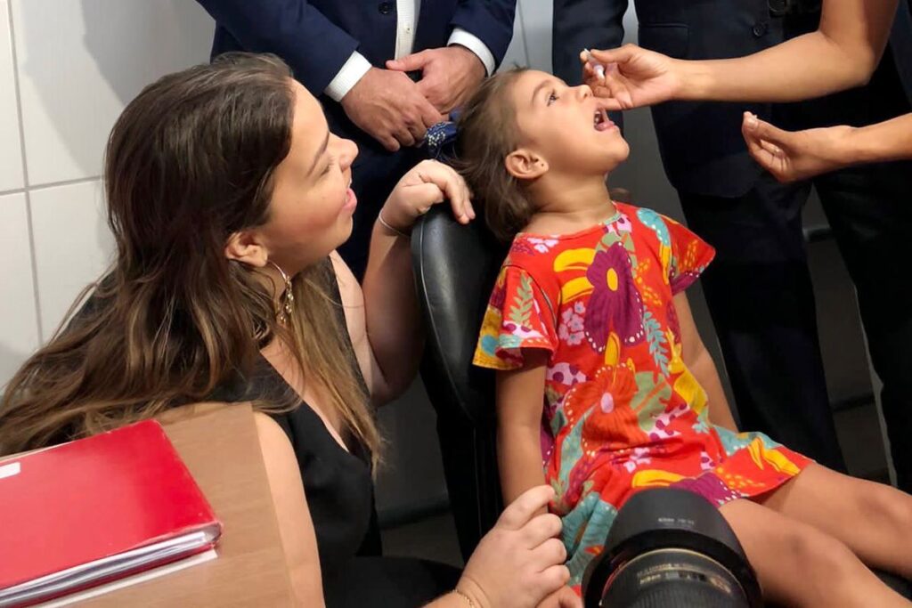 Imagem Ilustrando a Notícia: Goiás registra baixa na cobertura vacinal contra poliomielite