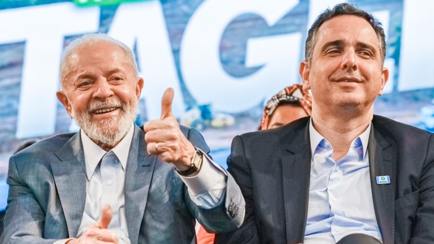 Imagem Ilustrando a Notícia: Pacheco diz ter apreço por Lula e pelo PT