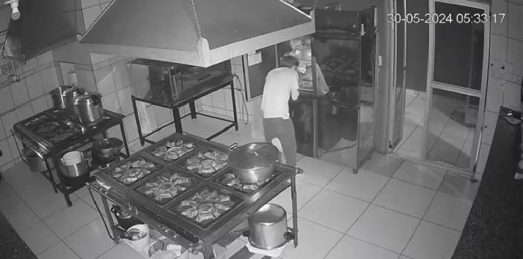 Imagem Ilustrando a Notícia: Suspeito “ataca” geladeira e leva TV em furto a restaurante no Paraná