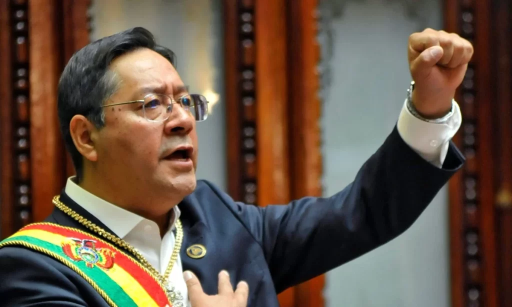 Imagem Ilustrando a Notícia: Presidente Arce convoca mobilização contra “Golpe de Estado” na Bolívia