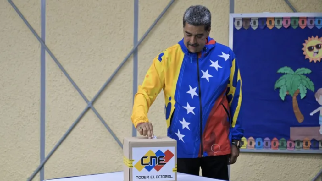 Imagem Ilustrando a Notícia: Maduro é declarado vencedor das eleições na Venezuela, segundo conselho eleitoral