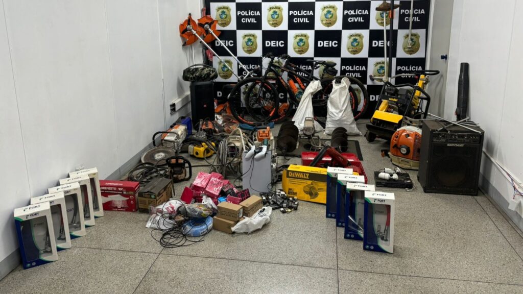 Imagem Ilustrando a Notícia: Receptador de objetos furtados é preso em operação policial em Goiânia