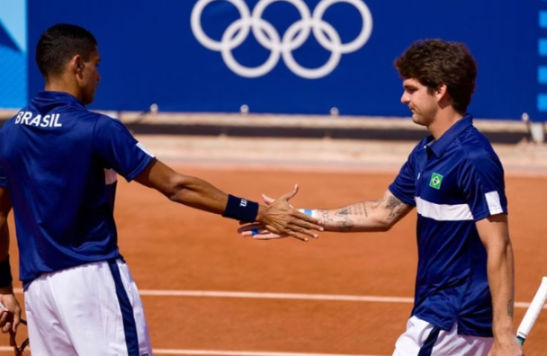 Imagem Ilustrando a Notícia: Brasil é eliminado pelos Estados Unidos no tênis em dupla nas Olimpíadas