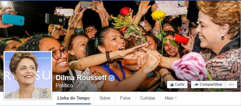 Imagem Ilustrando a Notícia: Em seu perfil no Facebook, Dilma diz que decisão do afastamento ‘é golpe’