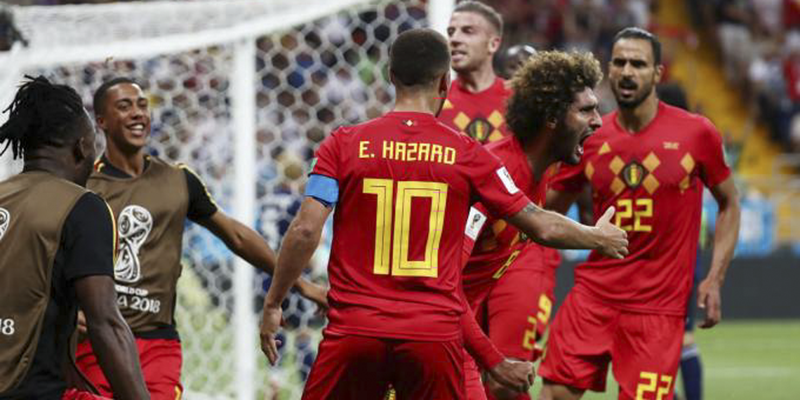 Imagem Ilustrando a Notícia: Bélgica vence Japão e enfrentará o Brasil nas quartas de final