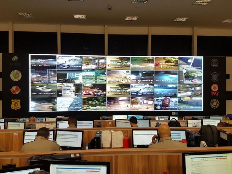 Imagem Ilustrando a Notícia: Monitoramento intensivo via câmeras eletrônicas reduz criminalidade em Goiânia