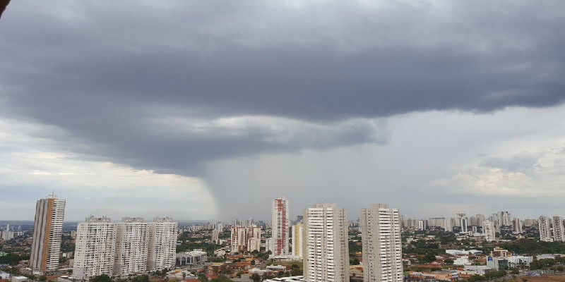 Imagem Ilustrando a Notícia: Pancadas de chuva atingem Goiânia na tarde desta quarta-feira