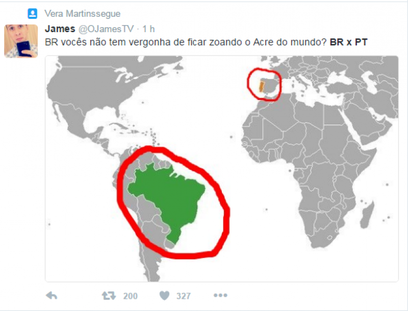 Imagem Ilustrando a Notícia: Briga entre Brasil e Portugal é o assunto mais comentado do Twitter